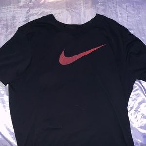 Nike red swoosh XXL logo Tee